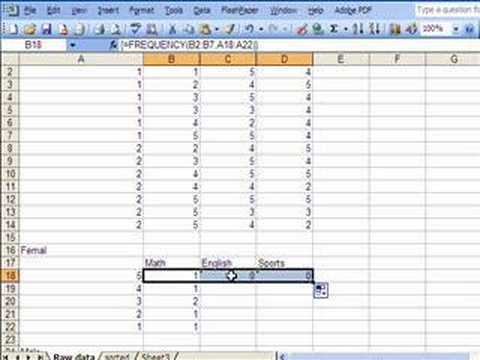 frequency table for excel 2016 mac
